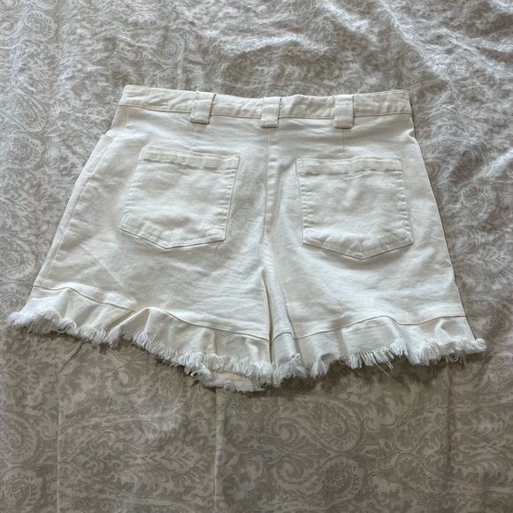 White Ruffle Shorts! - Picture 2 of 3